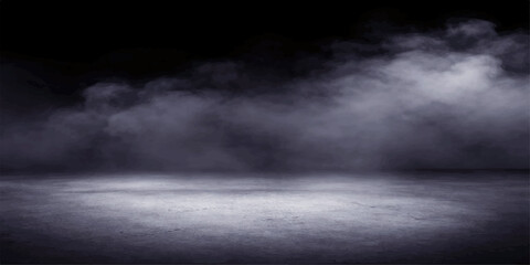 A dark stormy sky filled with black clouds and lightning creates a dramatic nature texture with motion like a blue explosion across the heaven backdrop © BIBI