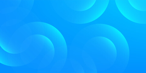 Obraz premium Abstract background blue with dynamic circle shape elements. Trendy and modern geometric gradient background. Vector Illustration
