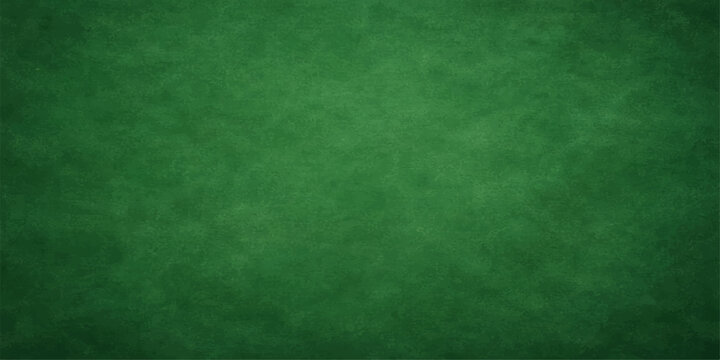 A blank green chalkboard background features a dark textured grunge surface with a vintage material pattern, creating an empty old wall backdrop for design and art