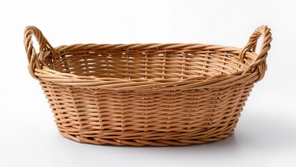 Fototapeta premium Woven Wicker Storage Basket