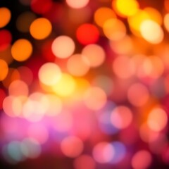 Fototapeta premium Dreamy Neon Bokeh Gradient Background for Modern UI
