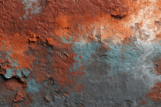 Seamless Rusty Metal Texture with Corroded Iron and Brown Oxidation