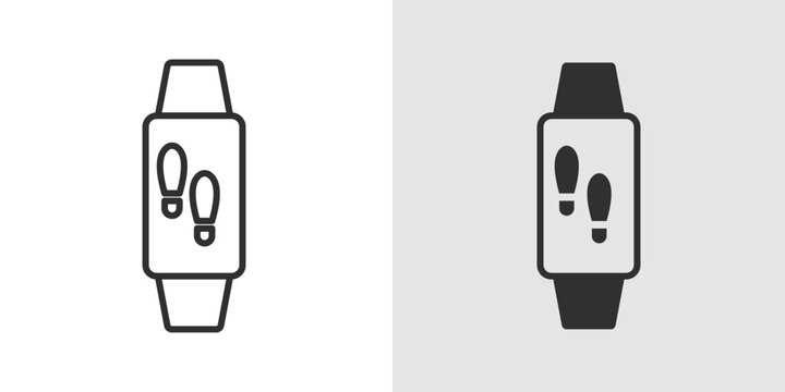 Step Counter Icon representing activity tracking, fitness monitoring, and daily step goals.