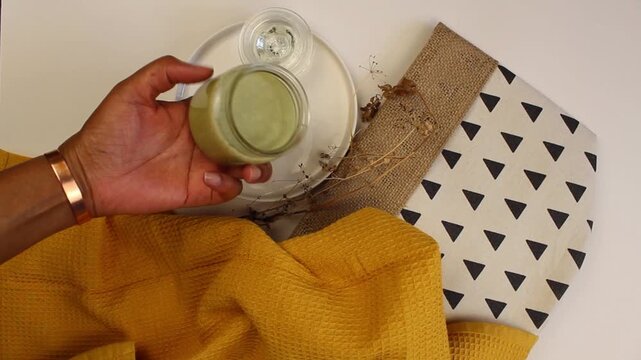 Natural Moringa Hair Butter in Clear Jar