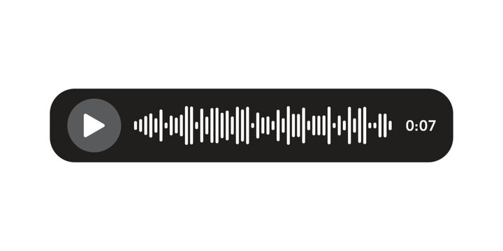 Voice Message Player UI Kit, Audio Sound Waveform with Playback Controls and Timestamp, playback controls ui, whatsapp voice message, audio waveform player, mobile app interface, chat messager.