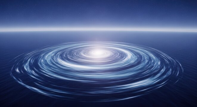 Swirling Vortex of Light and Energy in a Cosmic Landscape.