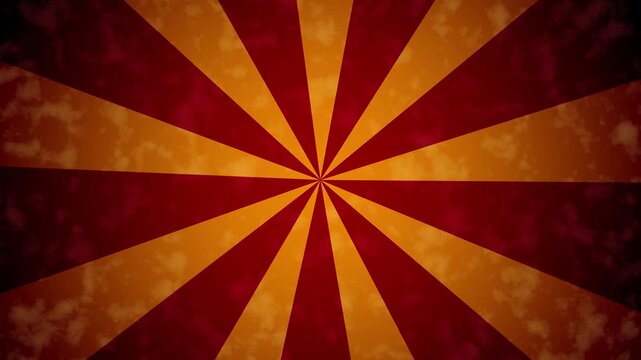 red and gold circus carnival rotate animation background looped