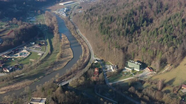 Dolina Popradu, Małopolska, Poland.