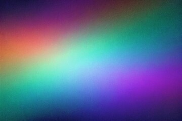 Obraz premium Abstract Grainy Gradient Background with Vibrant Rainbow Multicolor Soft Prism Fade Glow on Dark for Modern Banners, Headers & UI Design