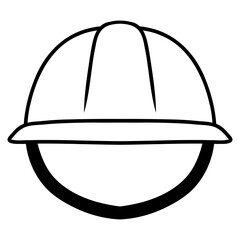 Fototapeta premium construction helmet icon illustration
