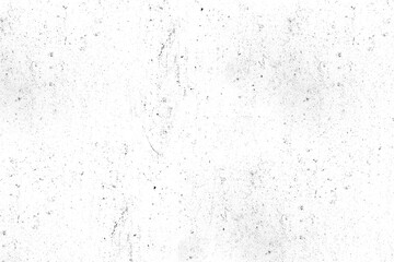 Naklejka premium A high-contrast, black and white abstract grunge texture background featuring a distressed surface with heavy grain, spots, and scratches, ideal as a vintage overlay or dark, moody backdrop.