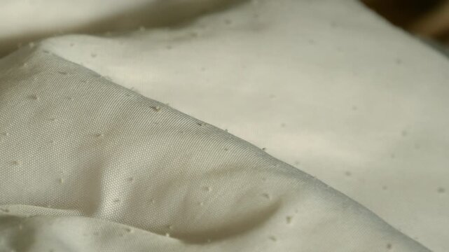 布地の表面についた無数の毛玉　パンニング