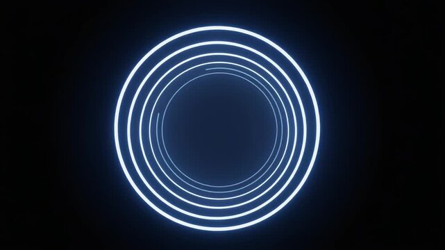 光リング循環サイクル抽象背景ループ