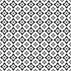 Fototapeta premium Subtle vector ornamental seamless pattern. Blue and white abstract floral geometric background texture with stars, diamonds, grid, lattice. Elegant minimal ornament in oriental style. Repeating design