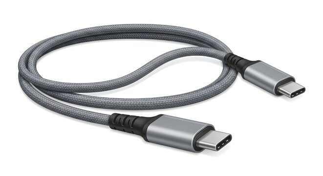 Modern USB Type-C cable for charging and data transfer.