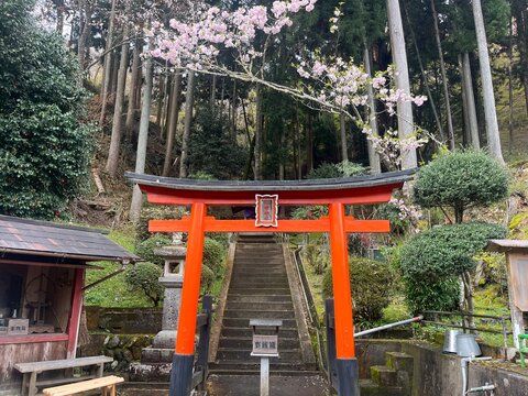 Shidekake Shrine in Mount Yoshino, Nara, Japan