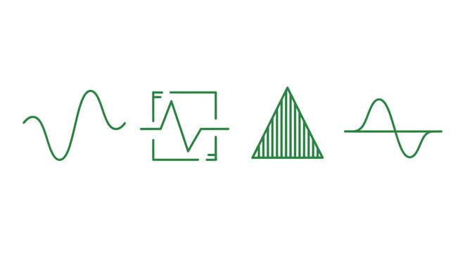 Green signal waveforms and icons.