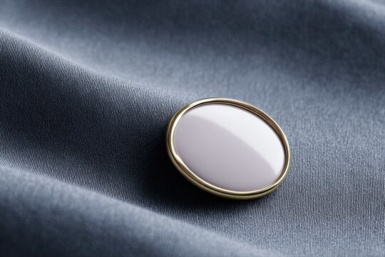 Realistic lapel badge mockup blank pin accessory for logo branding