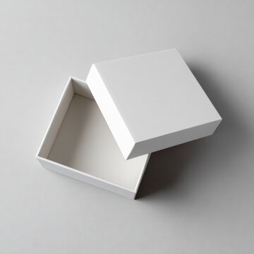 Paper box packaging mockup blank product design template