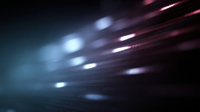 Programming code abstract background with HTML CSS script lines glowing cyber developer theme