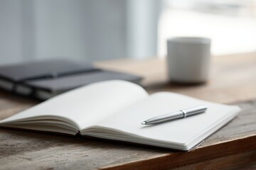 Fototapeta premium Entrepreneur planning startup strategy business notebook workspace