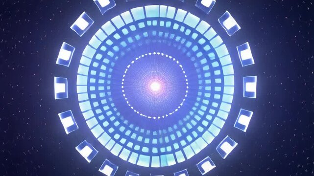 Radiant neon rays and geometric patterns create a sacred mandala portal that emanates a sense of mysticism, spiritual unity, and cosmic rejuvenation.