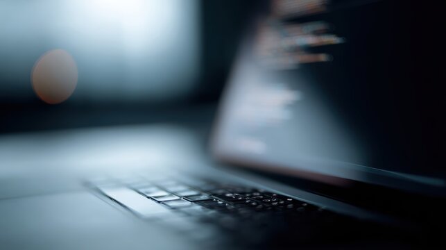 Website design coding programming laptop screen technology development concept