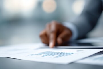 Fototapeta premium Businessman checking stock market data financial trading investment concept