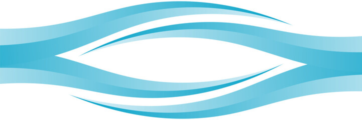 Obraz premium Blue and white business wave banner background. vector