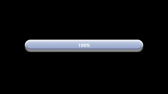 Glossy Web Button Interface Element with Text on Transparent Background