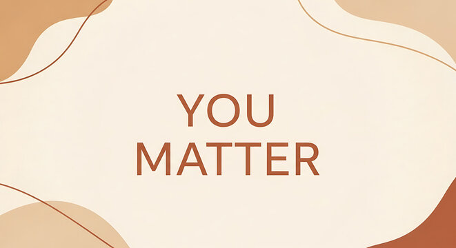 A motivational poster with a powerful message of self-worth and encouragement