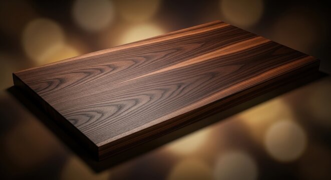 Rich Dark Walnut Cutting Board Surface with Deep Grain Texture