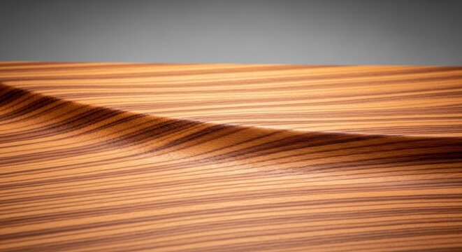 Rich Sapele wood grain texture showcasing attractive natural stripe patterns and flowing waves