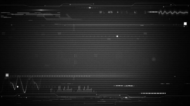 HUD infographic Alpha PNG.Technological pattern.Good for tech video overlay.As HUD infographic material Technology HUD 2GFX.User Interface data display.PNG Alpha.Control panel HUD technological