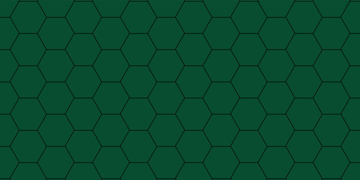 Abstract green hexagon geometric pattern with gradient shades forming a modern honeycomb style background. Clean and minimal design suitable for technology themes, digital presentations