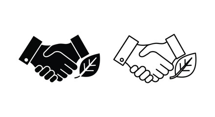 Fototapeta premium Partnership for Sustainable Growth and Eco-Friendly Practices Vector