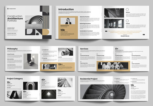 Construction Architecture Portfolio Template