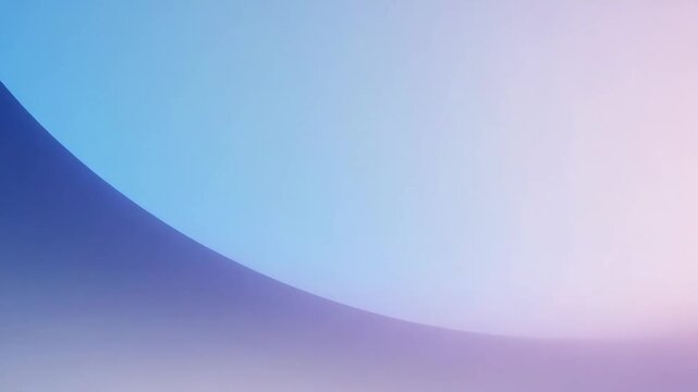 Abstract soft gradient with curved shapes, smooth pastel style, on light background, concept of calm and minimalism
