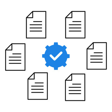 Framework implementation Icon. Structure, Setup, System Symbol. Illustration for Implementation Concept.