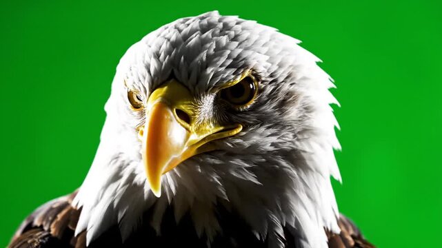 Close up of Bald Eagle Portrait.