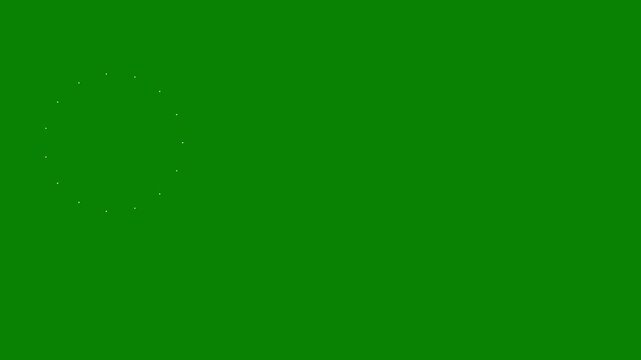 4K Shiny circle burst and firework explosion animation. firework blust effects with pop-up lines, firework circle burst effect, ellipse blast, glowing shapes, and colorful on green background.