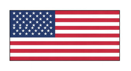 Obraz premium Distressed american flag with smudges isolated on transparent background