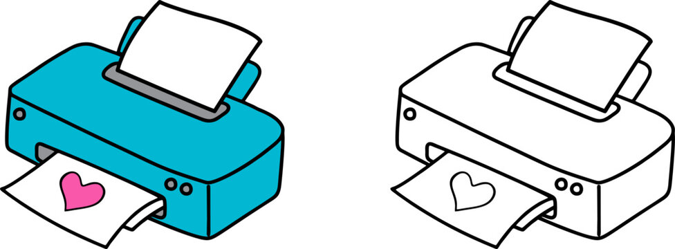 Cute Home Office Printer Device Icon