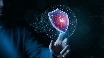 Cybersecurity alert: AI-powered digital shield protection against cyber attacks and data threats