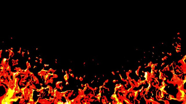 fire flames and particle bursting up loop alpha channel overlay background template animation