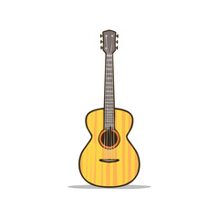 Obraz premium Acoustic Guitar Musical Instrument Vector Illustration