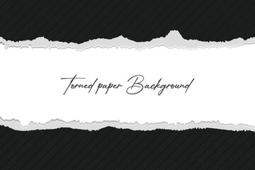 Fototapeta premium Detailed ripped paper effect with natural torn edges and authentic paper texture.