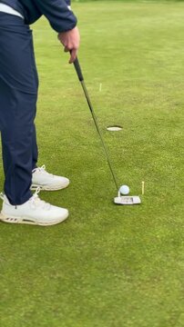 playing golf with success