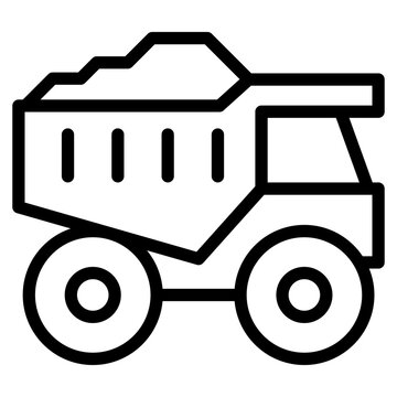 Truck icon vector graphic illustration. Suitable for website design, app, template.