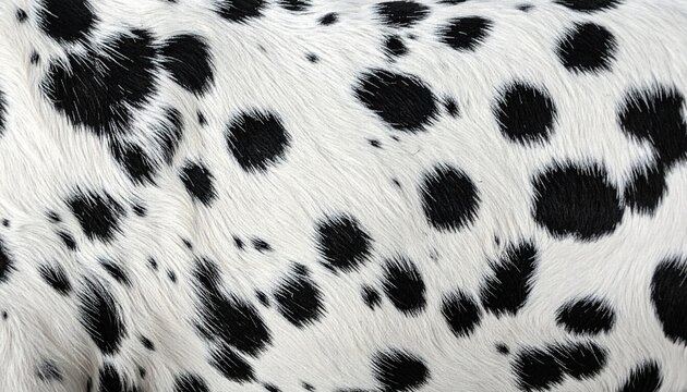  白黒の斑点が美しいダルメシアン風斑模様テクスチャ